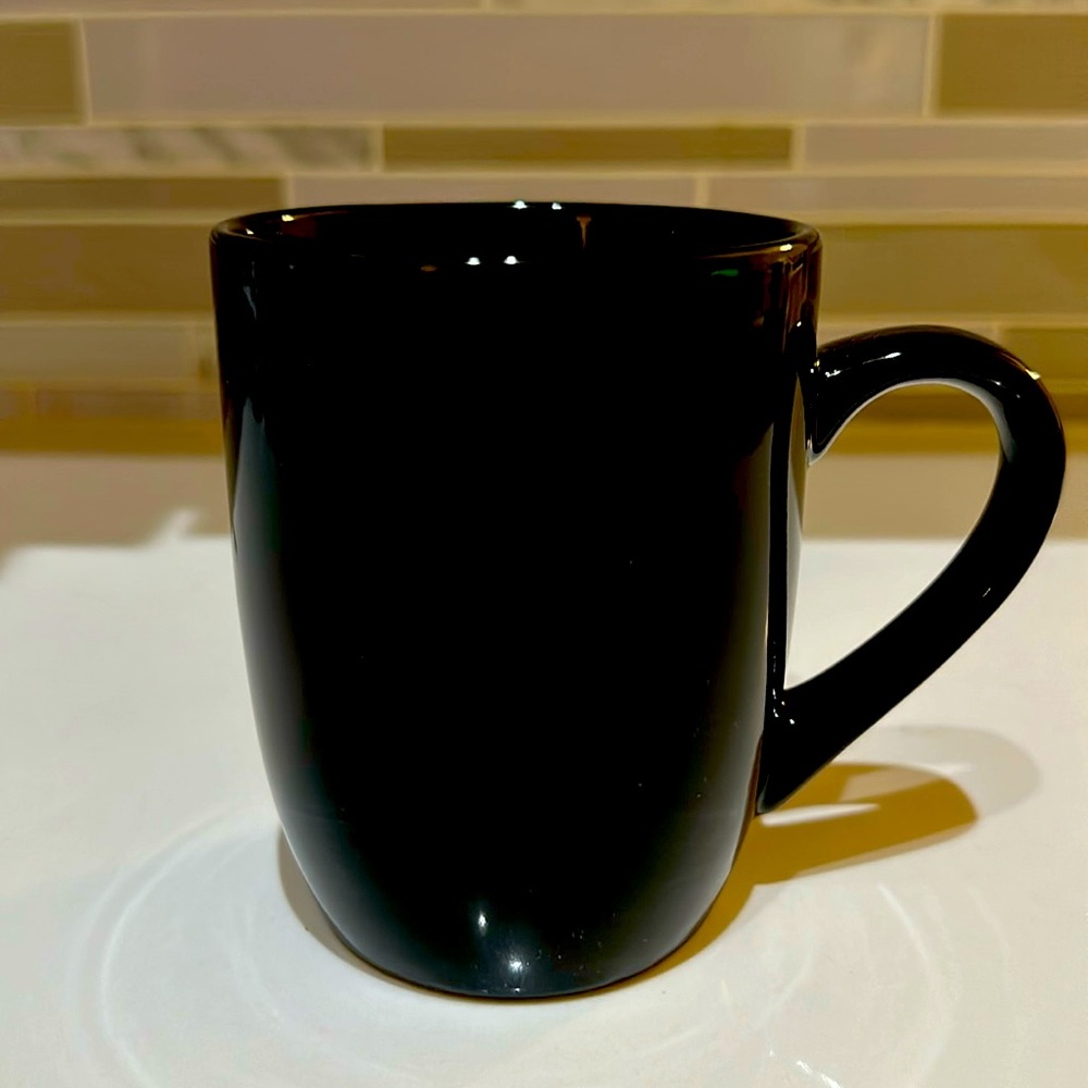 16 oz all black ceramic mug